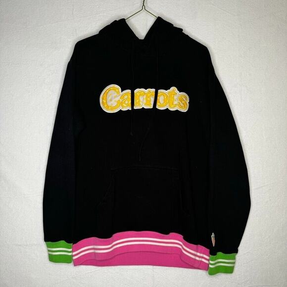🥕 Anwar Carrots X Brisk Collab RARE Limited Hoodie Medium Black - Picture 9 of 12